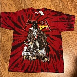Metallica So I Dub Thee Unforgiven Tie Dyed medium T-shirt band TEE NWOT